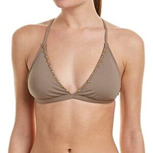 NWT La Blanca Deco Stud Adjustable Bra Bikini Top XL